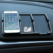 Украшения автомобиля лебедя из анти-скольжения мат, пластиковый лист/доска плоской подошве противоскользящее покрытие липкий коврик держатель для духи сиденье телефон gps