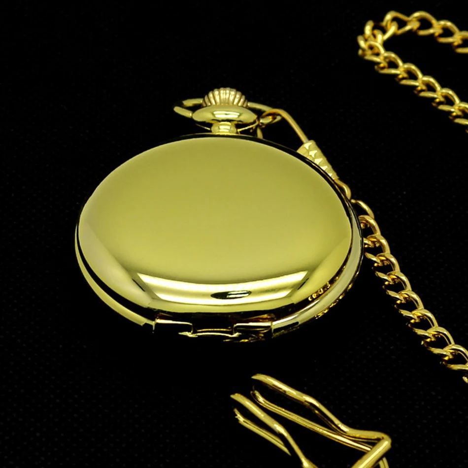 Черный/серебристый/золотистый Кулон Кварц FOB Для женщин аналоговые карманные часы Стильные Классические Винтаж гладко Для мужчин элегантный подарок