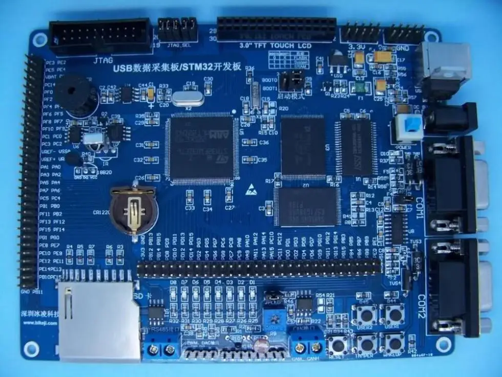 Usb Acquisition + 3 Inch Touch Screen + Labview Oscilloscope+stm32