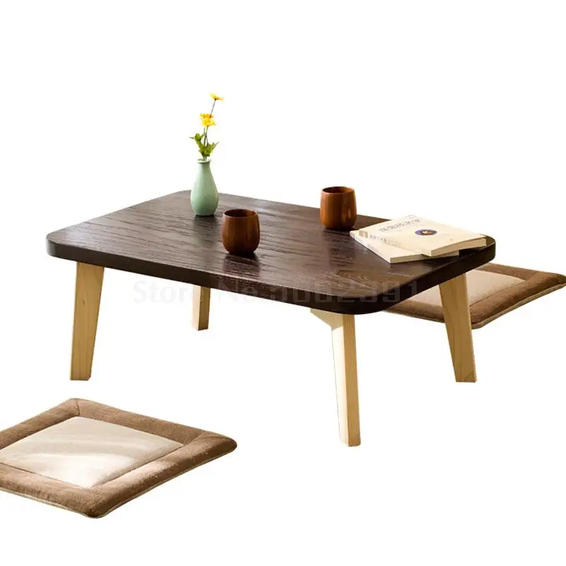 Solid wood coffee table Japanese-style tatami bay window table small table balcony small tea table simple window table