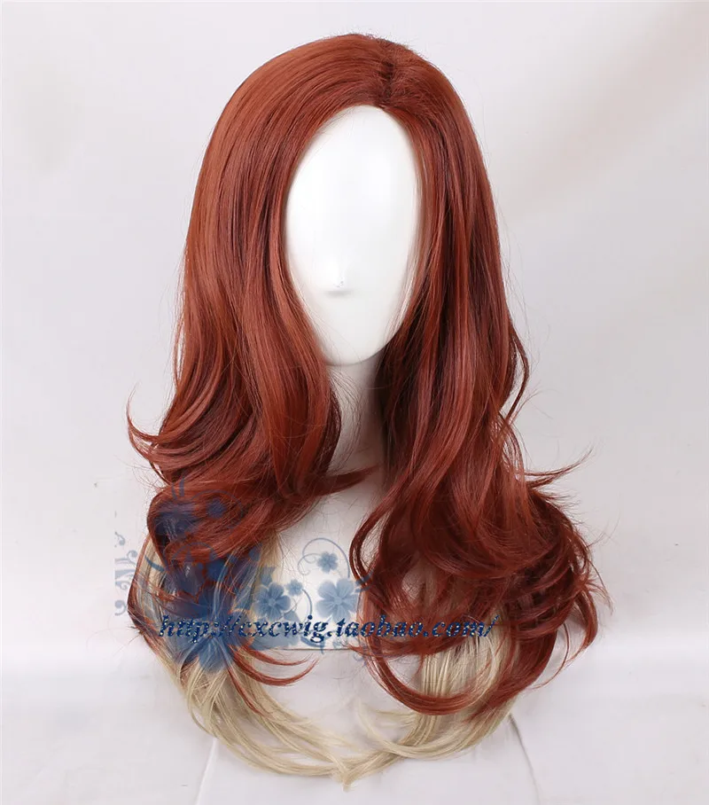 The Avengers 4 New Avengers Endgame Black Widow Cosplay Hair Wig Natasha Romanoff Cosplay Brown Braided Hair Wig Halloween Props