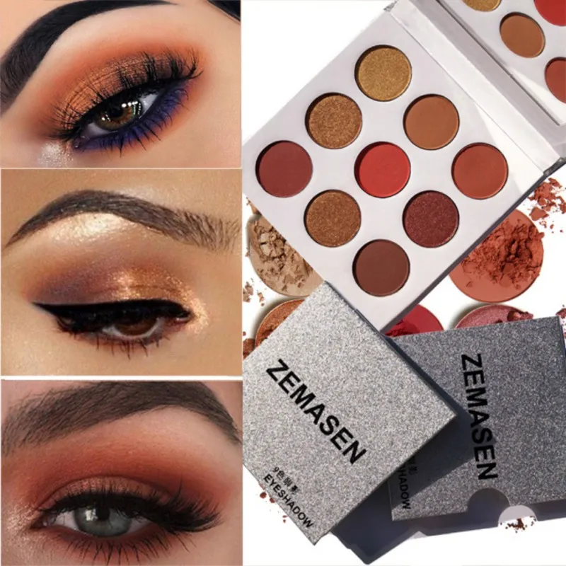 

Matte Shimmer Eyeshadow Palette Bronzed Earth Warm Makeup Palette Makeup Smoky Cosmetics