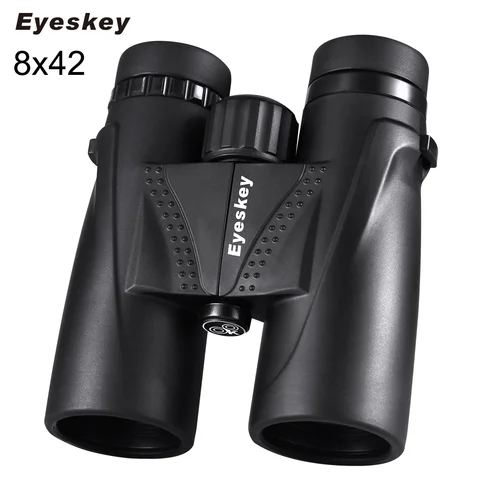 Telescópio à Prova Scopes com Alça de Pescoço Caça Binóculos Eyeskey Prism d’ Água Camping Não-slip 8×42 Bak4