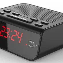 Прикроватный электронный будильник и радиоприемник портативный FM/AM радиоприемник с цифровым светодиодный дисплеем Ultimate Wakener