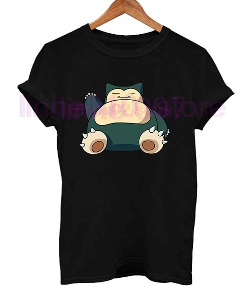 

GILDAN Snorlax Pokemon Funny T Shirt GILDAN brand clothing top T-shirt