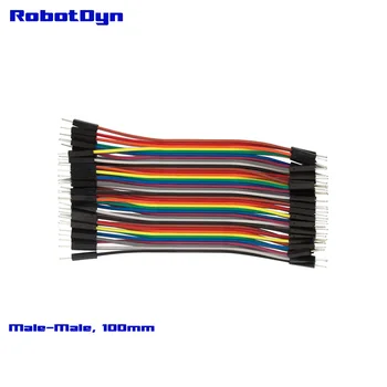 

Jumper Dupont wire, 4"(100mm), Male to Male (M/M) 3x40L ribbon = 3 ribbons. Totally 120 lineas.