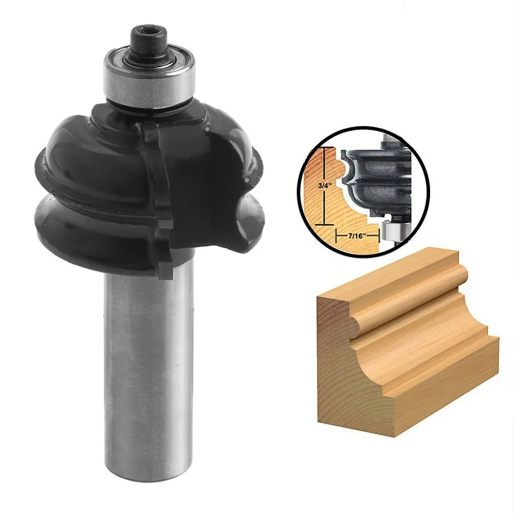 

3/4" Router Bit 1/2'' Shank Cove Carpenter Chisel Cutter For Woodworking New