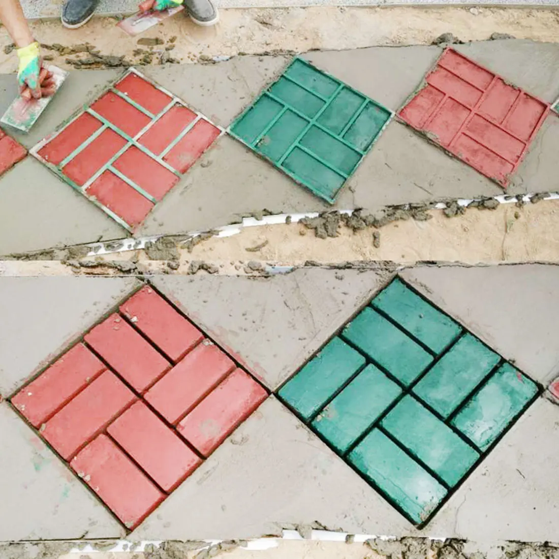 Аналог тротуарной плитки своими руками