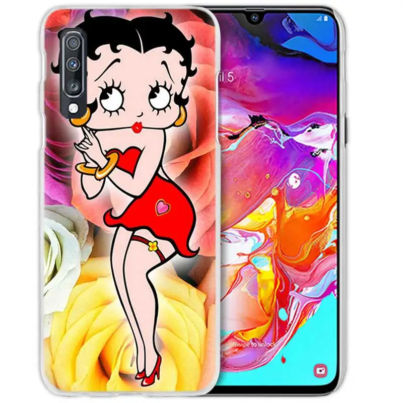 Betty Boop пикантные чехол для samsung Galaxy M40 A50 A80 A70 A60 A40 A30 A20e A10 J4 J6 плюс J8 S10e S10 5G жесткий чехол из ПК для телефона