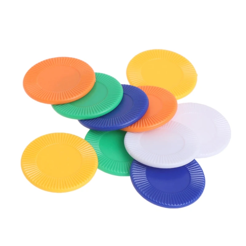 

10Pcs/Set High quality PS Plastic Chips Mahjong Accessories Chip Sunflower Game Currency