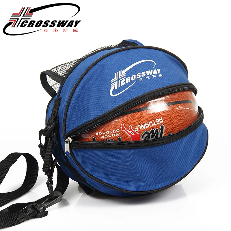 

Universal Sport Ball Bag Basketball Football Volleyball Backpack Handbag Round Shape Adjustable Shoulder Strap Knapsacks Storage