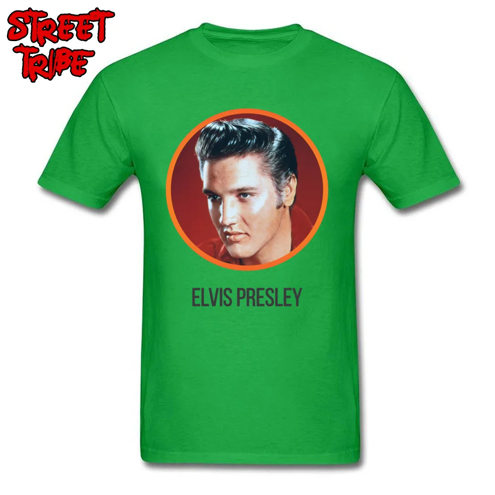 100% Cotton Male Short Sleeve elvis presley rebel829yy T-Shirt Cool T Shirt Newest Europe Crew Neck Clothing Shirt elvis presley rebel829yy green