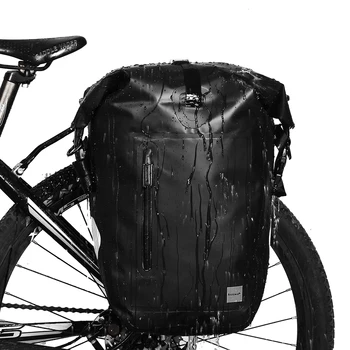 

Waterproof Motorcycle Bag Mountain Rack Satchel Bike Bag Rear Seat Shoulder Bag With Soft Rubber Carrying Handle