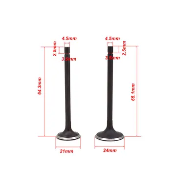 

2088 Motorcycle Engine Valve Intake Exhaust Stem Valve For Yamaha ZY125 ZY 125 125cc Enine Spare Parts