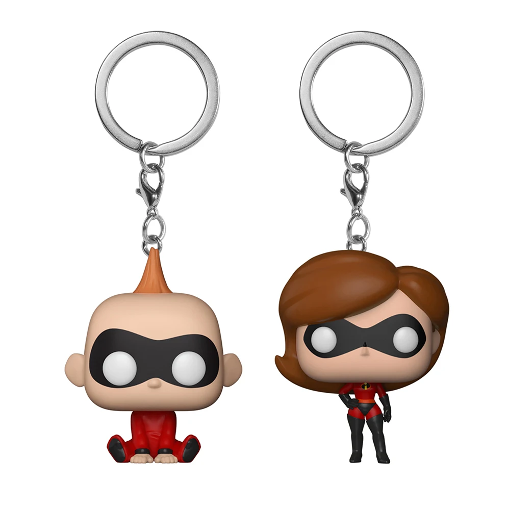 

Cute Keychain The Incredibles Jack-Jack Elastigirl Key Chain Key Ring for Women Bag Pendant Gift for Children SP1719