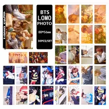 30pcs/set 2017 BTS Bangtan Boys YOU NEVER WALK ALONE Album LOMO Cards New Fashion Self Made Paper Photo Card HD Paper