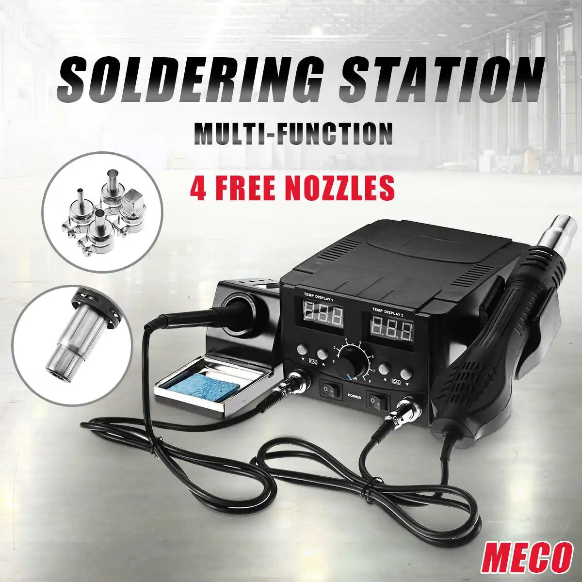 8582D паяльная станция 2 в 1 SMD горячий воздух паяльник Desoldeing припой цифровая переделка материнская плата станции сварочные инструменты