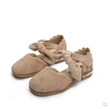 Тапочки для маленьких девочек принцесса тапочки детские сандалии Детская обувь детские сандалии для маленьких девочек первые ходьбы обувь 1 - Цвет: Хаки