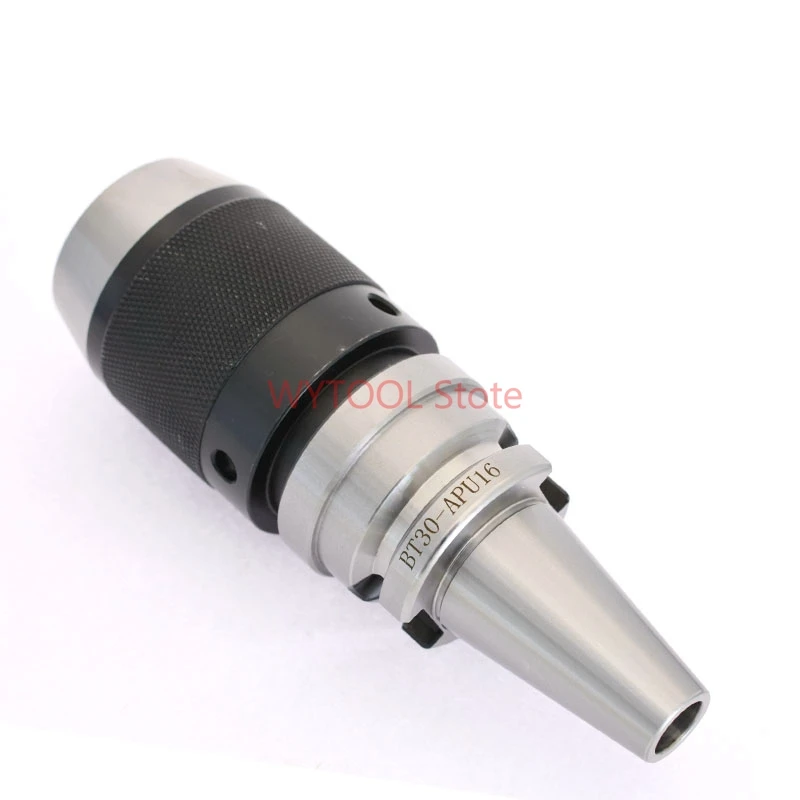 

BT30 BT40 APU16 Range:1-16mm APU13 Integrated keyless self tight Drill chuck for milling lathe BT40 APU13 Range:1-13mm