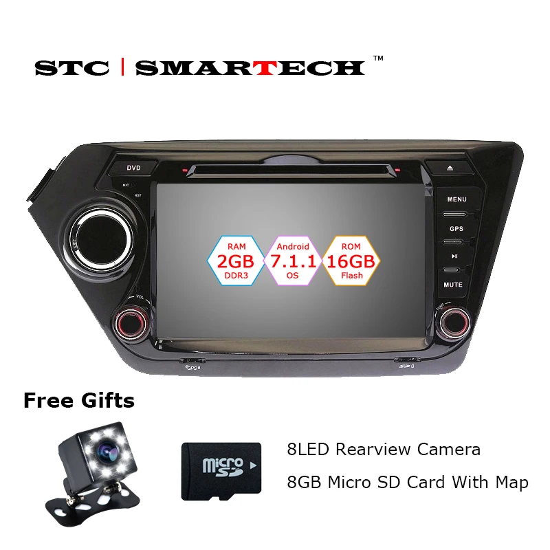 SMARTECH 2 Din Android 7 1 2 font b Car b font DVD Player font b