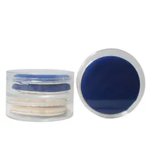 Синяя Гидрофильная полиуретановая косметическая губка BB Жидкая Основа пуховка 2 шт в пластиковой коробке