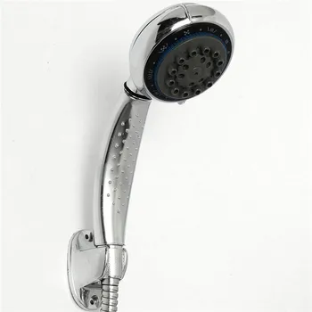 

7 Mode Function ABS Chrome Finish Bathroom Shower High Pressure Shower Head Round Shape Water Saving Hand Held Shower