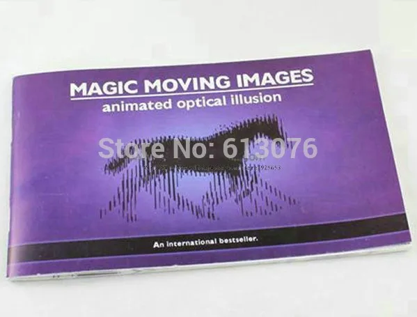 Волшебные движущиеся изображения: анимированные Оптические иллюзии лучший подарок для детей/Детская Магия закрыть Волшебные трюки Magie Book Funny