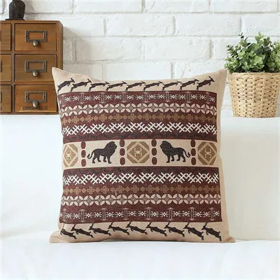 Набор накидок в богемном стиле, страстный слон, цветочный принт, Африканский стиль, наволочка для подушки, наволочка для дивана - Цвет: 2
