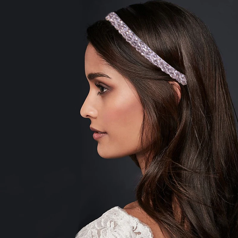 

Korean Hair Accessories Crystal Style Headband Kid Girls Love Wedding Party Accessiories Hair Jewelry For Women Female