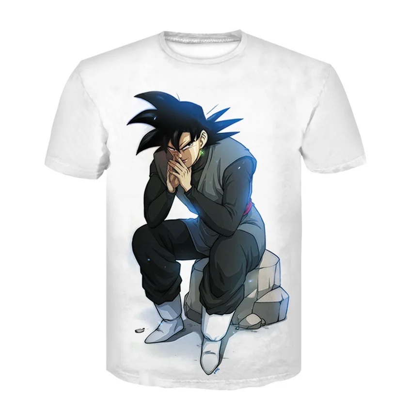 Men T Shirt Funny T Shirts 3D Printed Dragon Ball Goku calm T shirts