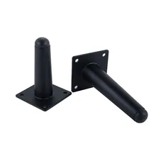 4 шт. мебель из нержавеющей стали ножки 12 см настольные шкафы ножки диван кровать ТВ ножки шкафа с монтажными винтами черные прямые ноги