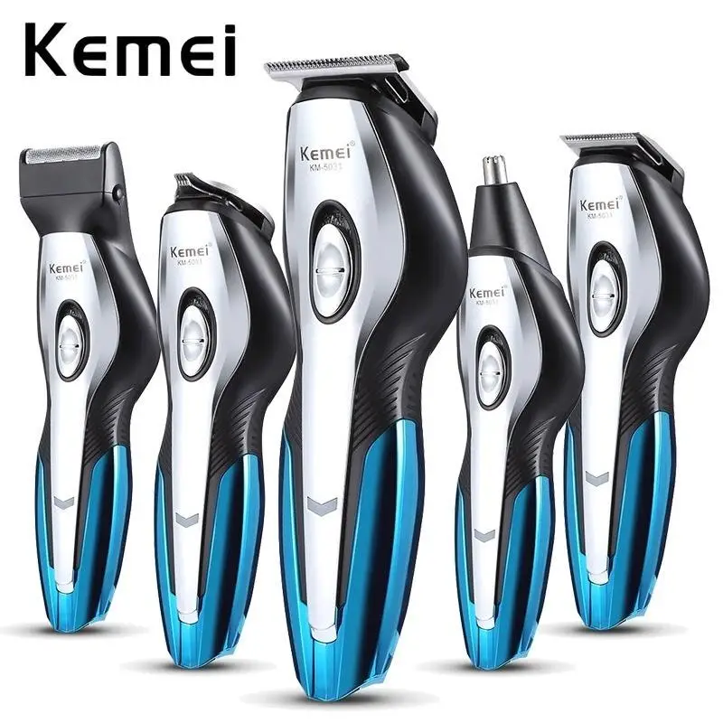 Billig Kemei KM 5031 11In1 Professionelle Elektrische Haar Clipper trimmer Haarschnitt Rasierer Bart Rasiermesser Styling Werkzeuge Wiederaufladbare Maschine Geschnitten