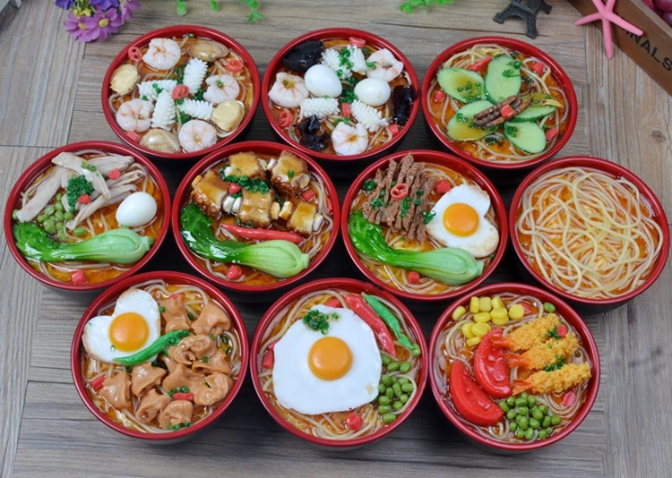 13*7,5 см Моделирование большой Ramen мгновенные продукты из лапши Модель Копилка Творческий еда белый рис брокколи ветчины игрушки