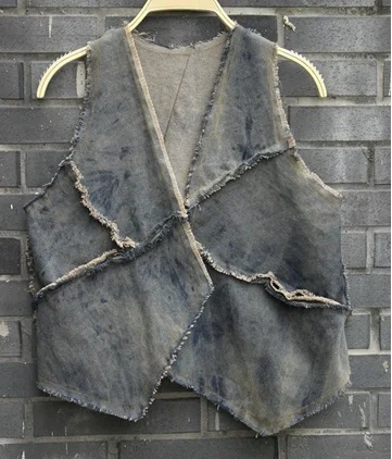Код выпуска весной, дизайн свободные больших размеров из хлопка MS отдыха жилет+ штаны Гарун - Цвет: vest