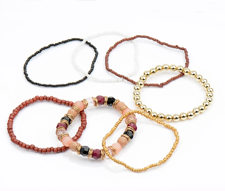 Женские браслеты с бусинами в богемном стиле эластичные 2017|bead bracelet|bracelet fashionfashion