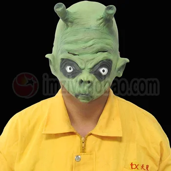 

Top Grade Scary Alien Latex Masks Halloween ET Cosplay Props Party Fancy Dress Extra Terrestrial Mask Dragon Ball UFO Mask Toys