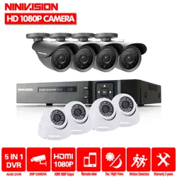 8CH CCTV Системы HDMI 1080 P DVR 960 P 2500TVL ИК всепогодный Открытый видео наблюдения домашней безопасности Камера Системы 8CH DVR комплект