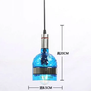 Винная бутылка ретро Подвеска Люстра, подвесные светильники столовая Ресторан Бар Кафе Магазин одежды салон подвесное Рождественское украшение для дома - Цвет корпуса: B1