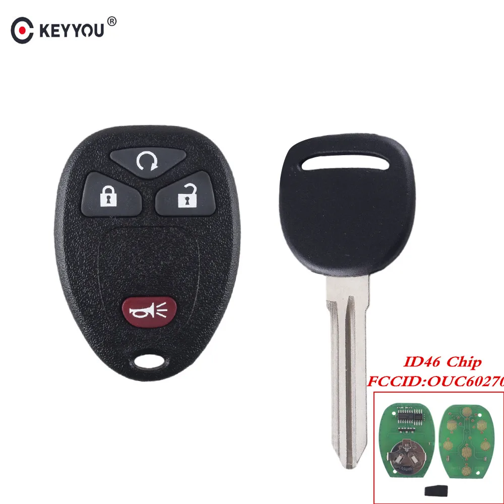 KEYYOU для GMC Acadia для Chevrolet Avalanche для Buick Enclave OUC60270 315 МГц БЕСКЛЮЧЕВОЙ вход пульт дистанционного управления ID46 передатчик