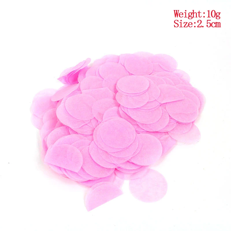 2,5 см черные круглые конфетти из фольги конфетти прозрачные воздушные шары с днем рождения детский душ Свадебная вечеринка украшения - Цвет: 2.5CM pink ZX