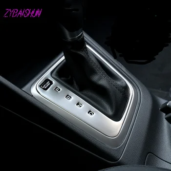 

High Quality Stainless Steel Car Gear Panel Decoration Cover Ring for Hyundai Solaris 2 Verna 2017, Car Tuning Accessories