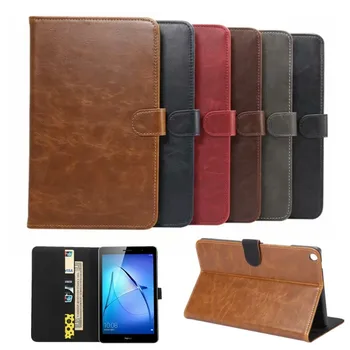 

Luxury Case For Huawei MediaPad T3 8.0 KOB-L09 KOB-W09 Smart Cover Funda Tablet PU Leather For Honor Play Pad 2 8.0"+Film+Pen