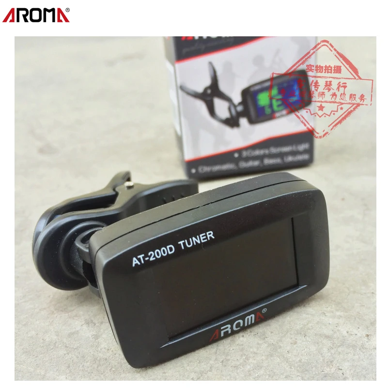 

Aroma Mini Digital Lcd clip on Aroma Chromatic Guitar Bass Ukulele tuner afinador cromatico