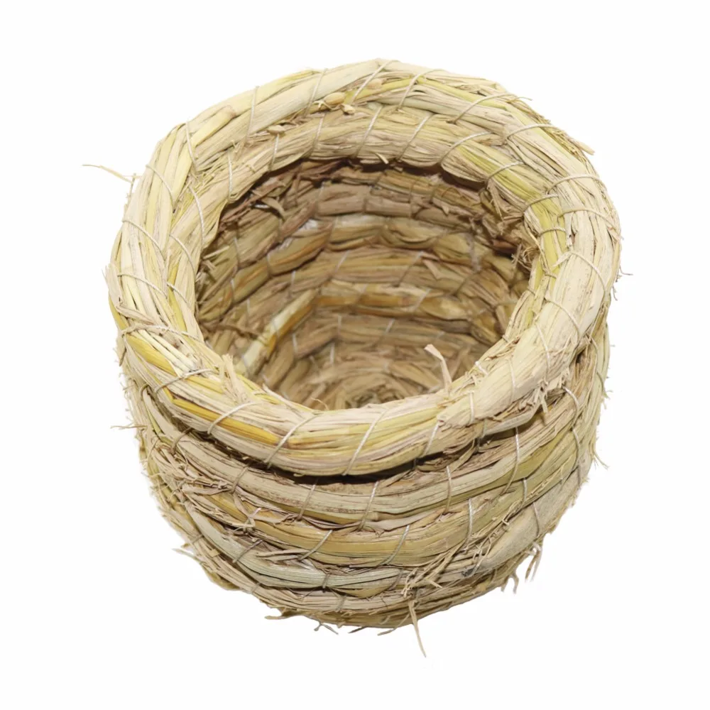 Большая соломенная клетка для попугаев птичья кровать птичье гнездо яйцо