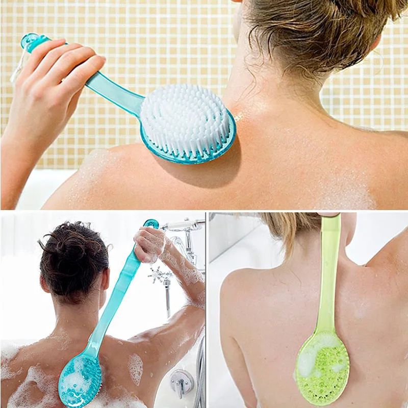 1pcs Long Handled Bath Brushes Skin Massage Shower Plastic Brush for