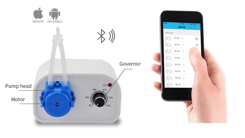 Kamoer 24 в автоматический водный перистальтический насос Bluetooth мини K контролируемый используется для растений и аквариума