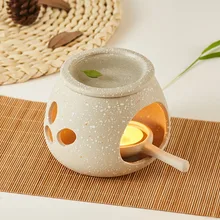 Креативный полый цветок керамическая Арома горелка эфирное масло горелка для домашнего ужина украшение Ароматерапия подсвечник