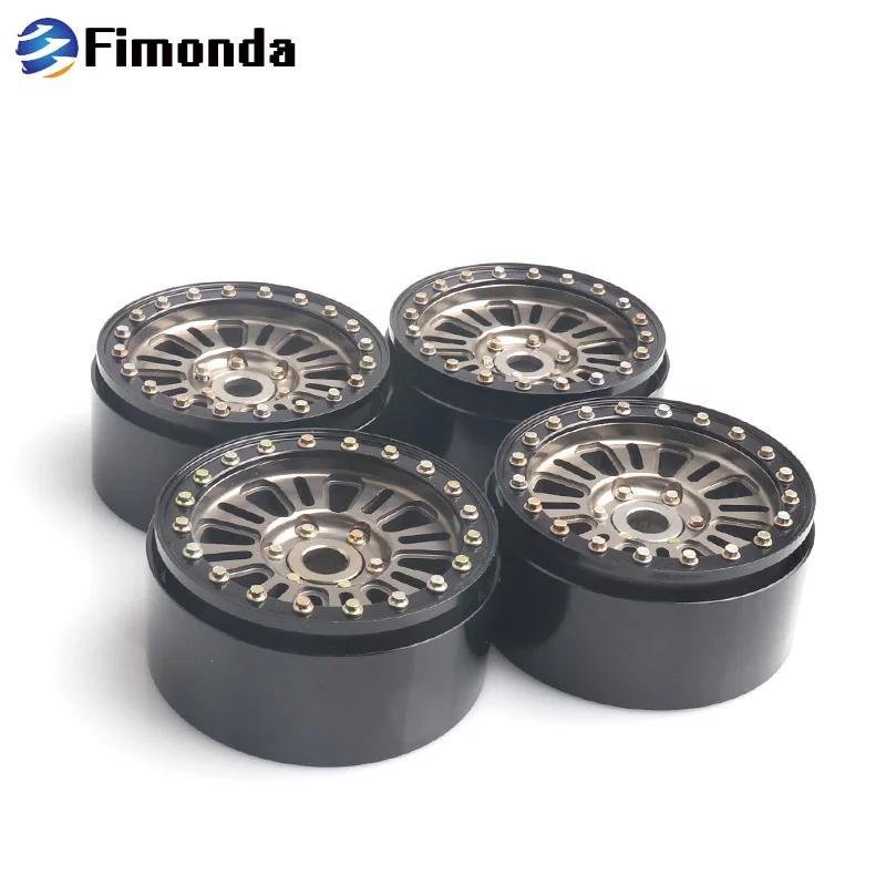 

4Pcs Metal Alloy 1.9 Inch Beadlock Wheel Rim for 1/10 RC Crawler Axial SCX10 Traxxas TRX4 TAMIYA TF2 CC01 D90 D110