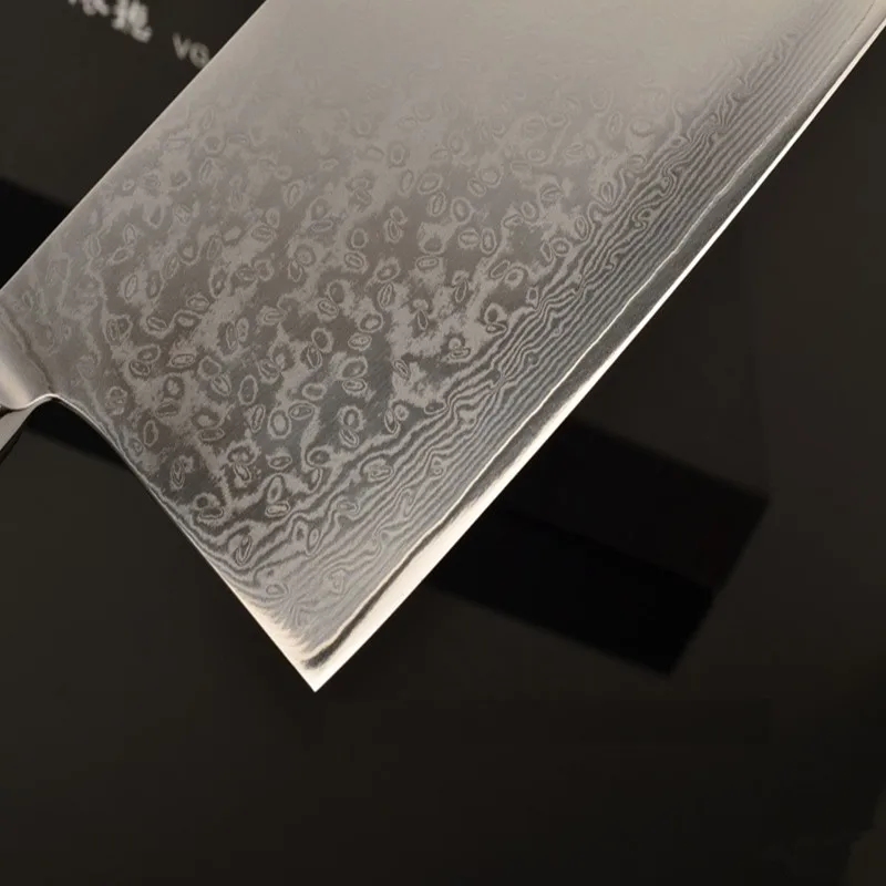 8'' Chinese Chef Knfie 67 Layers Damascus-hammered Blade on Core VG10 Chopping/Carving/Slicing Fish/Meat/Beef Kitchen Knife 26
