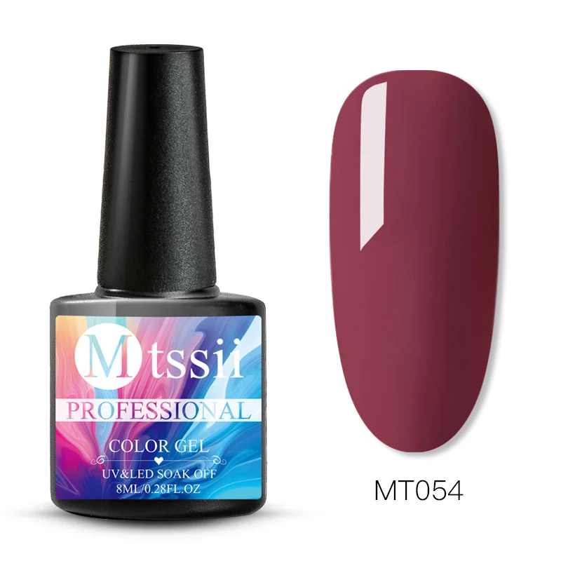 Mtssii цветной однотонный лак для ногтей Блестящий мерцающий гель для ногтей Дизайн ногтей маникюрный лак впитывающий УФ-гель - Цвет: HHS01471